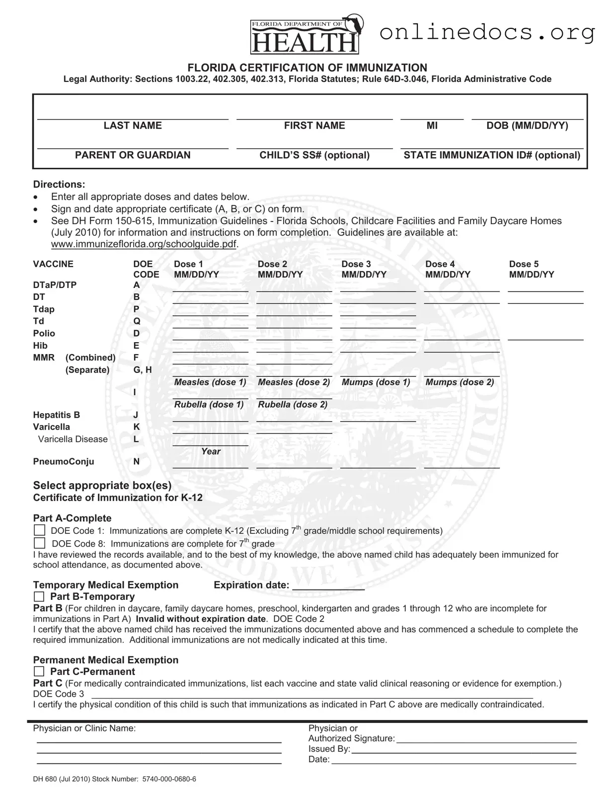 680 PDF Form