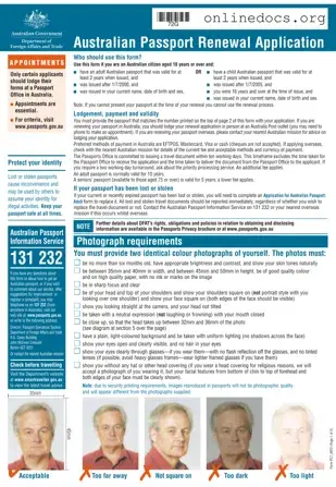 Australian Passport Renewal PDF Form