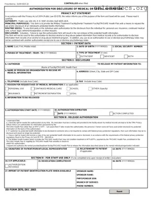 DD 2870 PDF Form