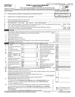 IRS Schedule C 1040 PDF Form